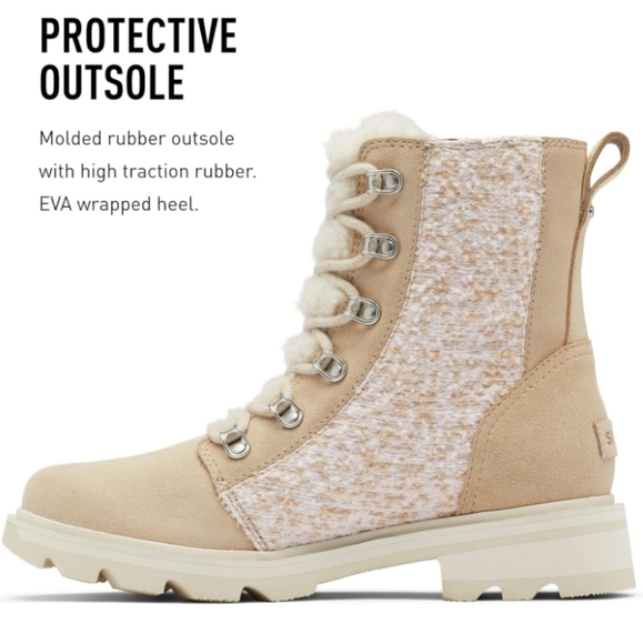 NEW SOREL LENNOX LACE-UP COZY BOOTS, 9, Waterproof - Picture 2 of 10
